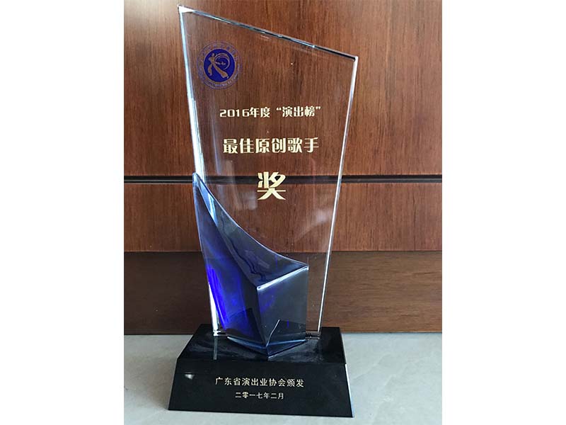 獲2016年度“演出榜”最佳原創(chuàng)歌手獎(jiǎng)